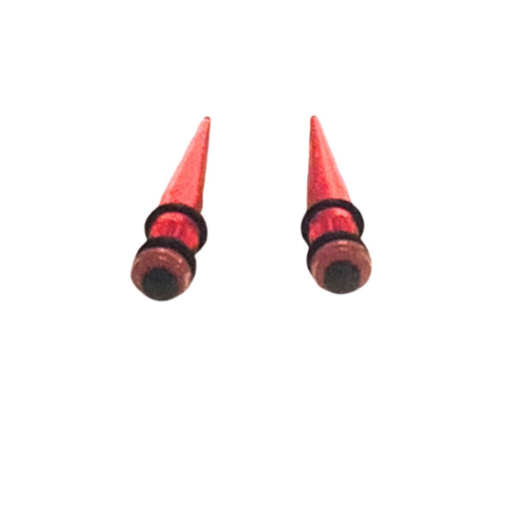 Transparent Orange Acrylic Fake Tapers